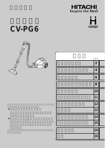 説明書 日立 CV-PG6 掃除機