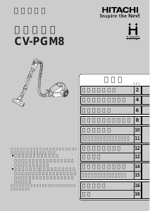 説明書 日立 CV-PGM8 掃除機
