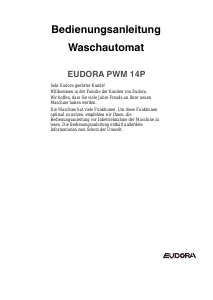 Bedienungsanleitung Eudora PWM 14P Waschmaschine