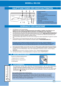 Bedienungsanleitung Eudora WA 550 Waschmaschine