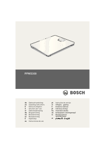 Manual de uso Bosch PPW3300 AxxenceSlimLine Báscula