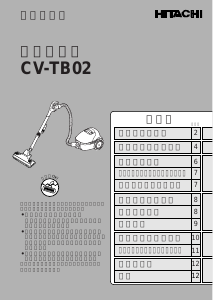 説明書 日立 CV-TB02 掃除機