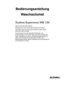 Bedienungsanleitung Eudora WM 156 Supernova Waschmaschine