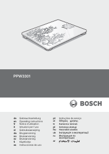 Mode d’emploi Bosch PPW3301 AxxenceSlimLine Pèse-personne