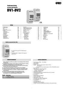 Bruksanvisning GARO DV2 Kopplingsur