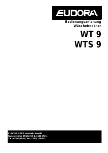 Bedienungsanleitung Eudora WT 9 Trockner
