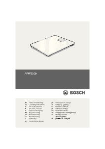 Manual de uso Bosch PPW3302 AxxenceSlimLine Báscula