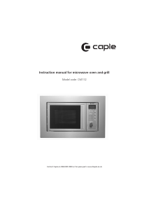 Manual Caple CM112 Microwave