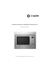 Manual Caple CM118 Microwave