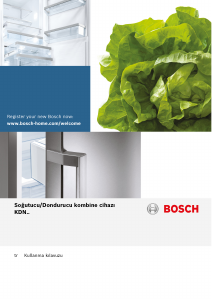 Kullanım kılavuzu Bosch KDN59PW32N Donduruculu buzdolabı