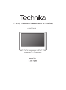 Handleiding Technika LCD19-218 LCD televisie