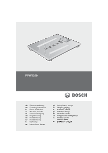 Mode d’emploi Bosch PPW3320 AxxenceSlimLine Analysis Pèse-personne