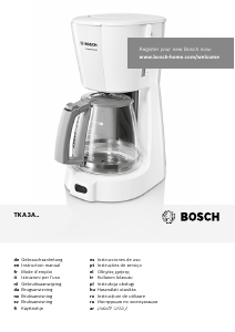 Bruksanvisning Bosch TKA3A031 Kaffemaskin