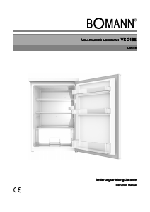 Bedienungsanleitung Bomann VS 2185 Kühlschrank