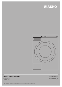 Bruksanvisning Asko W40868C/1 Tvättmaskin