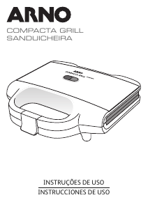 Manual Arno SM157584 Compacta Grelhador de contacto