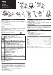 説明書 TDK WR680 ヘッドフォン