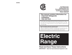 Manual Summit TEM610CRW Range