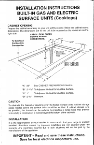 Manual Summit SEL05 Hob