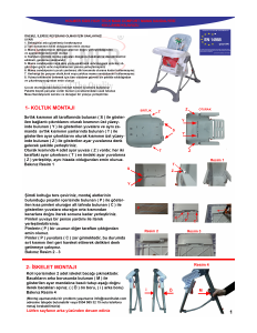 Kullanım kılavuzu Holmer High Tech Comfort Mama sandalyesi