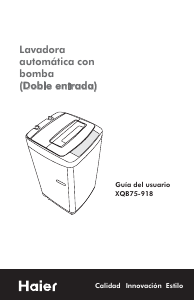 Manual de uso Haier XQB75-918 Lavadora