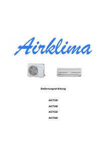 Bedienungsanleitung Airklima AK7530 Klimagerät