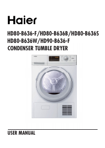 Handleiding Haier HD80-B636B Wasdroger