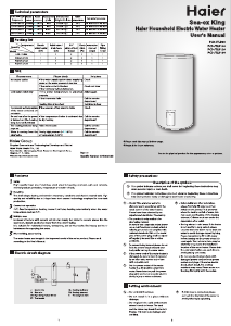 Manual Haier FCD-JTLD100 Boiler