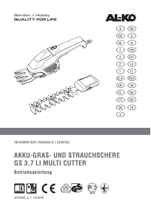 Manual AL-KO GS 3,7 Li Multicutter Trimmer de gard viu
