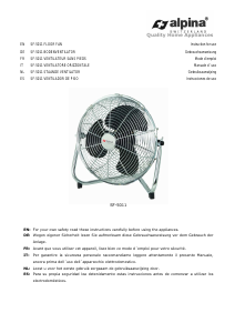 Manuale Alpina SF 5011 Ventilatore