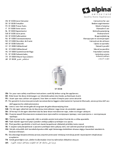 Handleiding Alpina SF 3008 Sapcentrifuge