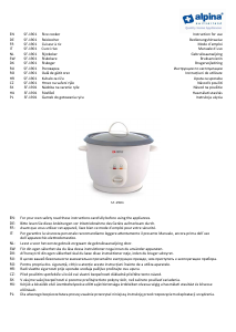 Manual Alpina SF 1901 Rice Cooker