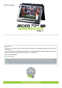 Handleiding ARCHOS 704 Mp3 speler