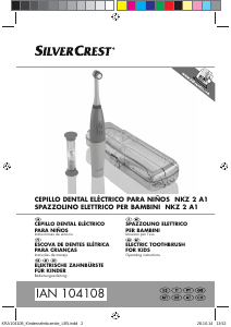 Manual SilverCrest NKZ 2 A1 Escova de dentes elétrica