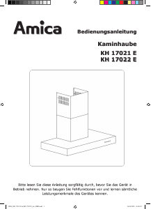 Bedienungsanleitung Amica KH 17021 E Dunstabzugshaube