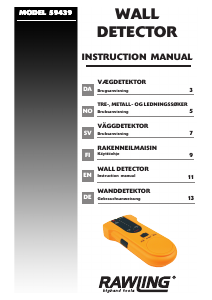 Brugsanvisning Rawling 59439 Vægdetektor