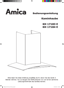 Bedienungsanleitung Amica KH 17183 E Dunstabzugshaube