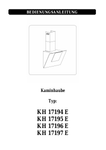 Bedienungsanleitung Amica KH 17195 E Dunstabzugshaube