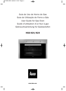 Manual Teka HGS 824 Forno