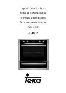 Manual Teka HL 45.15 Oven