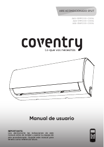 Manual de uso Coventry AAS-009FCOO-COGU Aire acondicionado