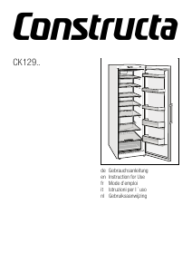 Manual Constructa CK129EW33 Refrigerator