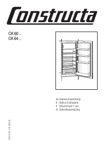Manuale Constructa CK60251 Frigorifero