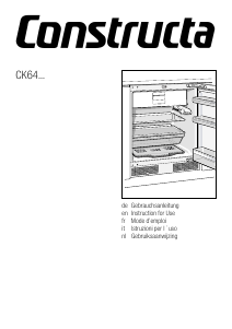 Bedienungsanleitung Constructa CK64144 Kühlschrank