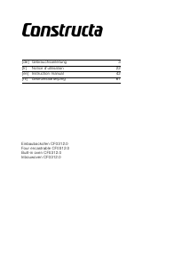 Handleiding Constructa CF031250 Oven