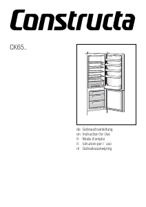 Bedienungsanleitung Constructa CK65643 Kühl-gefrierkombination