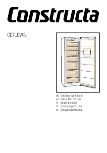 Manuale Constructa CE729EW33 Congelatore