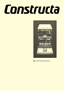 Bedienungsanleitung Constructa CG4A54S2 Geschirrspüler