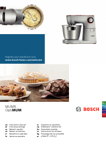 Manual Bosch MUM9B33S12 Stand Mixer