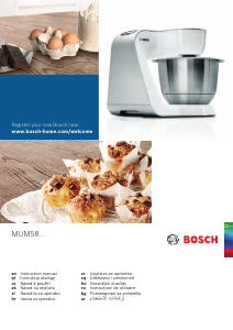 Manual Bosch MUM58224 Stand Mixer